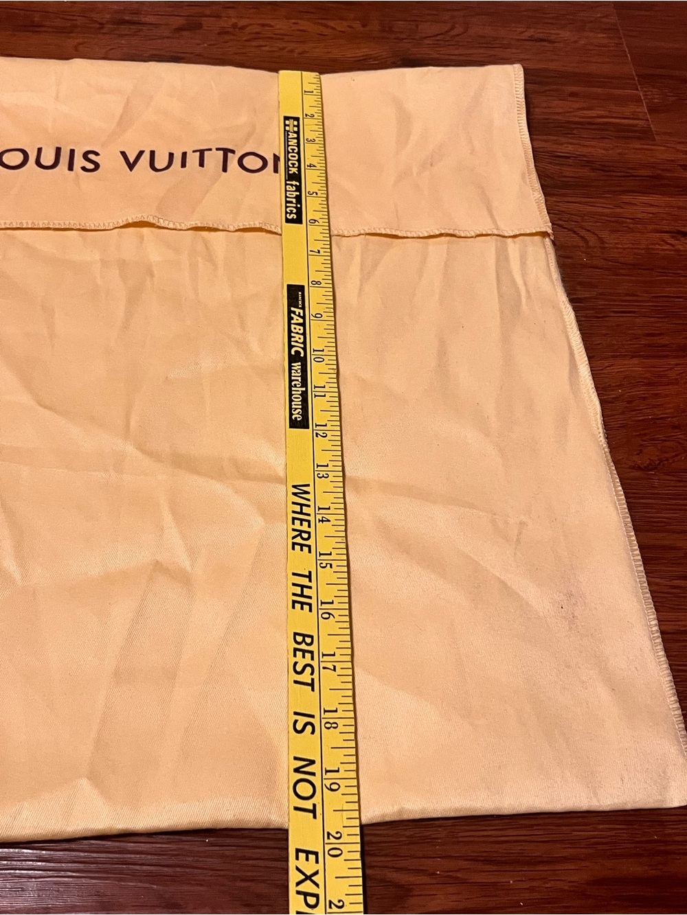 Louis Vuitton Yellow Protective Dust Bag large  20X20 - Picture 6 of 9